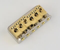 MannMade USA MannMade USA Hardtail Bridge - Nickel Hybrid - fits Hamer Sustain Block style guitars