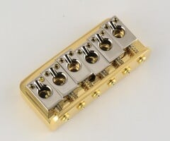 MannMade USA MannMade USA Hardtail Bridge - Gold Hybrid - fits Hamer Sustain Block style guitars