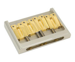 MannMade USA MannMade USA ClassicBass Bridge - Brass - Nickel Hybrid