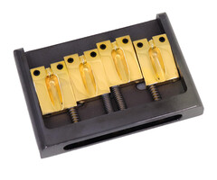 MannMade USA MannMade USA ClassicBass Bridge - Brass - Black Hybrid