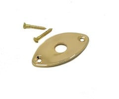Allparts Allparts Football Input Jack Plate - Gold