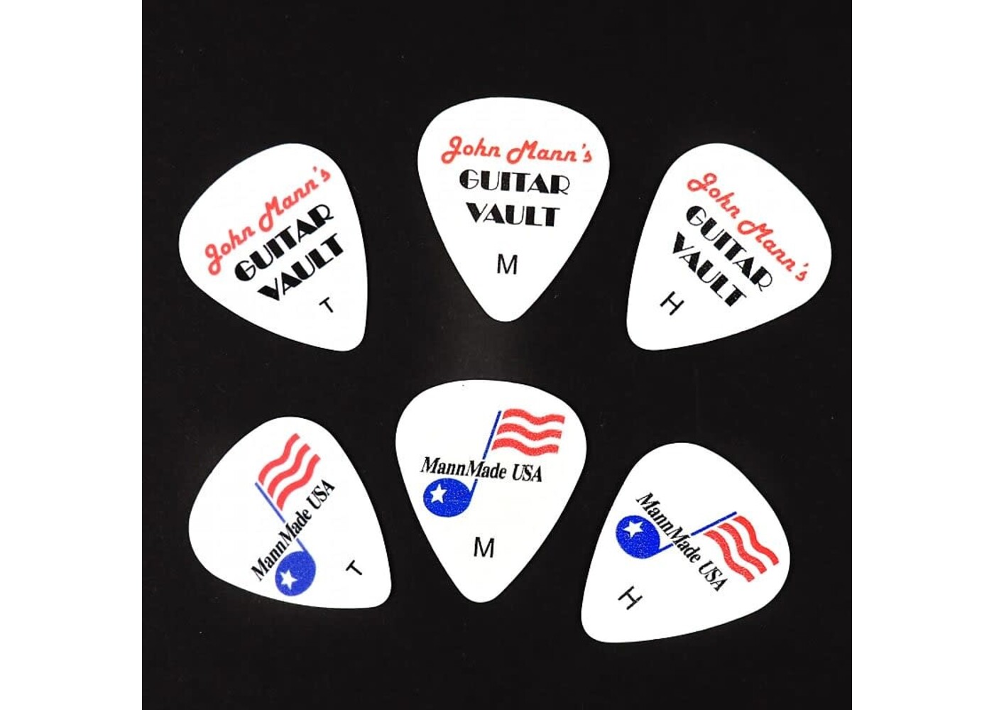 MannMade USA MannMade USA Celluloid Picks 12-Pack - Heavy