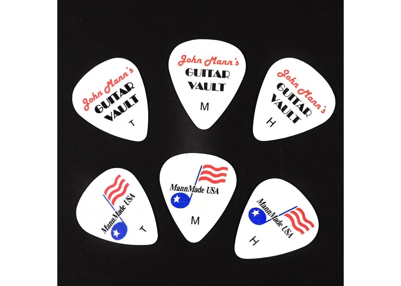 MannMade USA MannMade USA Celluloid Picks 12-Pack - Thin