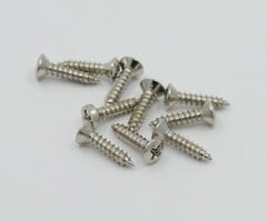MannMade USA Pickguard Screw Set (12pc) Nickel