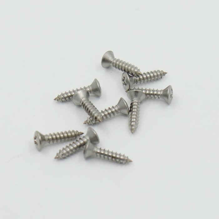 MannMade USA Pickguard Screw Set (12pc) S/S
