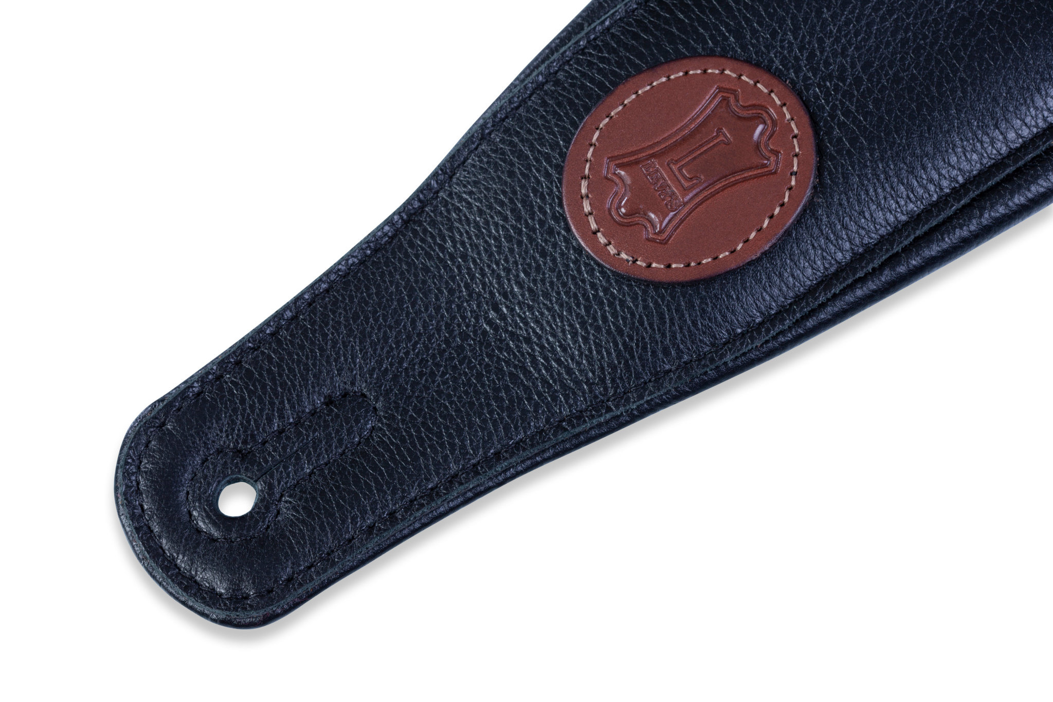 Levy's Levy's MSS2 Garment Leather Guitar Strap - Black