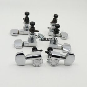 MannMade USA PRS Phase I Locking Tuner Set - West Germany - Chrome