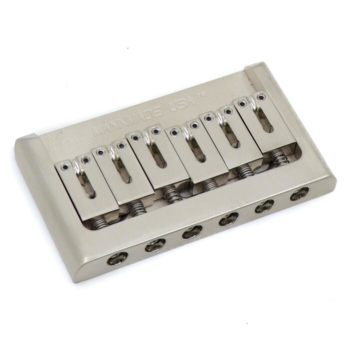 MannMade USA MannMade USA  FatBack Hardtail Bridge (2-1/16") - Nickel Satin