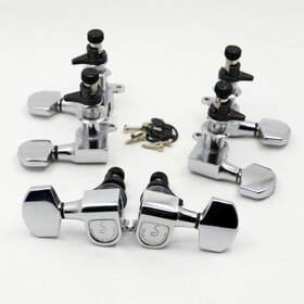 MannMade USA PRS Schaller "NOS" Phase I Locking Tuner Set - West Germany - Chrome