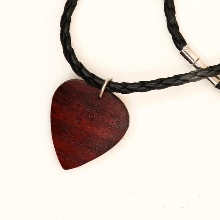 Steven  Ashley Handmade Wood Guitar Pick Necklace