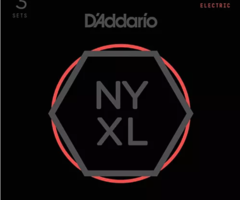 D'Addario D'Addario NYXL1052-3P Nickel Wound Electric Guitar Strings, Light Top / Heavy Bottom, 10-52, 3 Pack