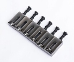 MannMade USA MannMade USA Bridge Saddles - Black Nickel - 2-7/32" Spacing