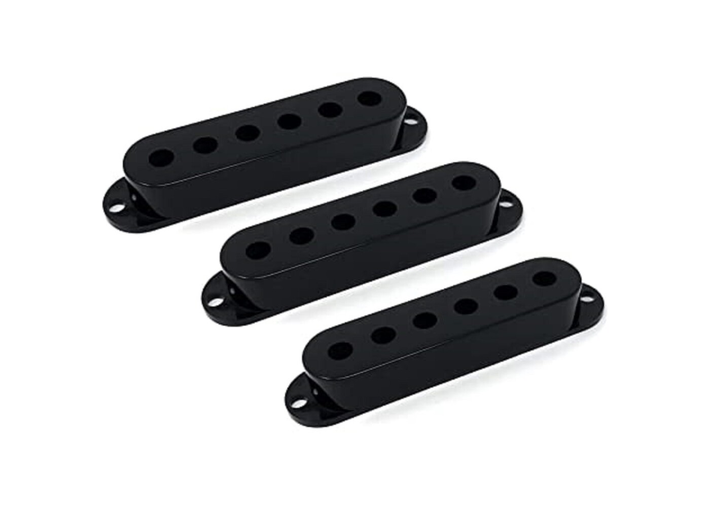 Allparts Stratocaster Pickup Cover Set - Black - Set of 3