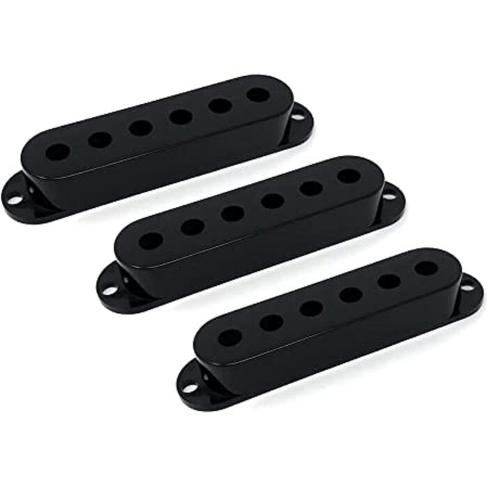 Allparts Stratocaster Pickup Cover Set - Black - Set of 3
