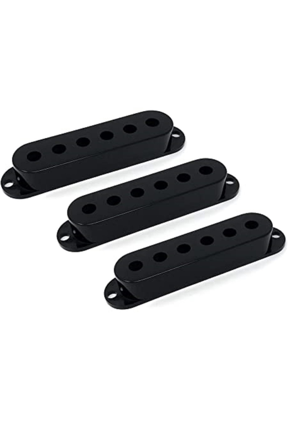 Stratocaster Pickup Cover Set, Black John Mann's Guitar Vault