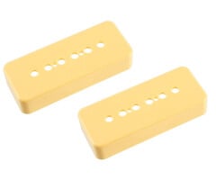 Allparts Soapbar Pickup Covers - Cream - Set of 2