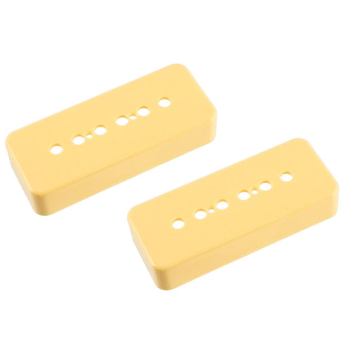 Allparts Allparts Soapbar Pickup Covers Set of 2, Cream