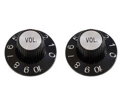 Allparts Allparts Witch Hat Volume Knobs, Black