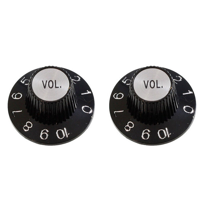 Allparts Allparts Witch Hat Volume Knobs, Black