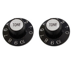 Allparts Allparts Witch Hat Tone Knobs, Black