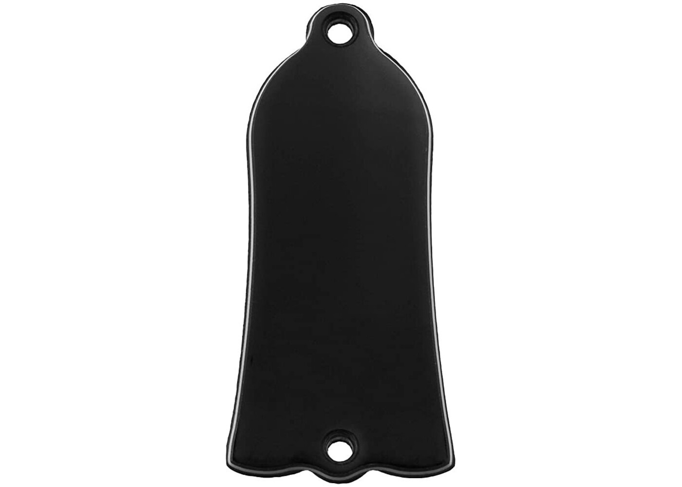 Allparts Allparts Gibson Truss Rod Cover, Black w/ White Outline