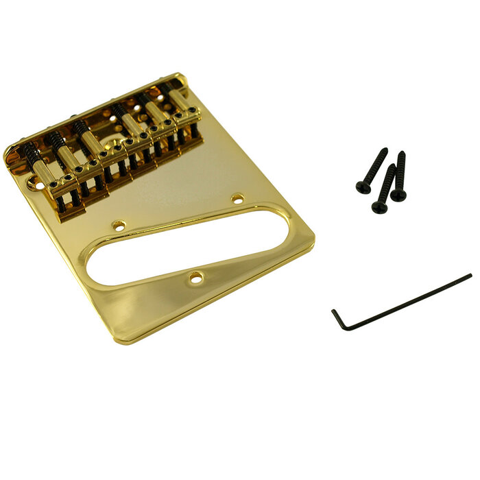 WD Music WD Top Mount Tele Bridge, Gold