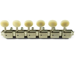 Kluson Kluson 6 On a Plate Supreme Series Tuning Machines, Nickel