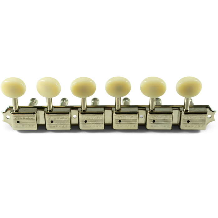 Kluson Kluson 6 On a Plate Supreme Series Tuning Machines, Nickel
