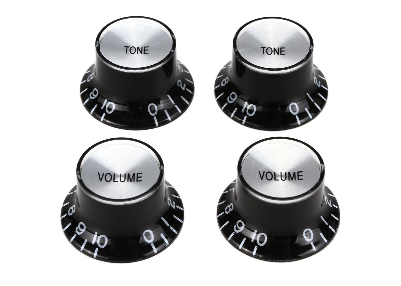 Gibson Gibson Top Hat Knobs, Black w/Metal Inserts