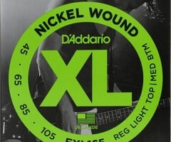 D'Addario D'Addario EXL165 Nickel Wound Bass Guitar Strings - .045-.105 Regular Light Top/Medium Bottom Long Scale