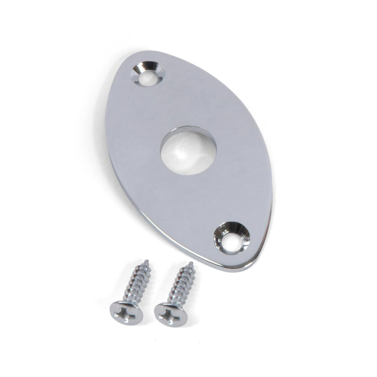 StewMac StewMac Oval Output Jack Plate, Chrome