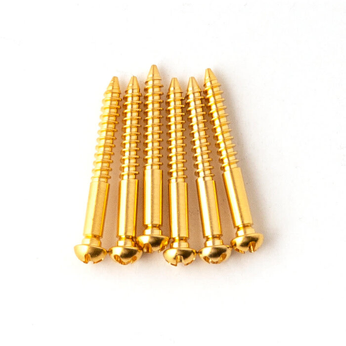PRS Guitars PRS Machined Tremolo Bridge Knife Edge Screws (6), Gold