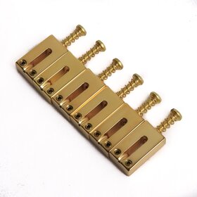 Kluson Contemporary Brass Saddle Set For Fender Telecaster Unplated