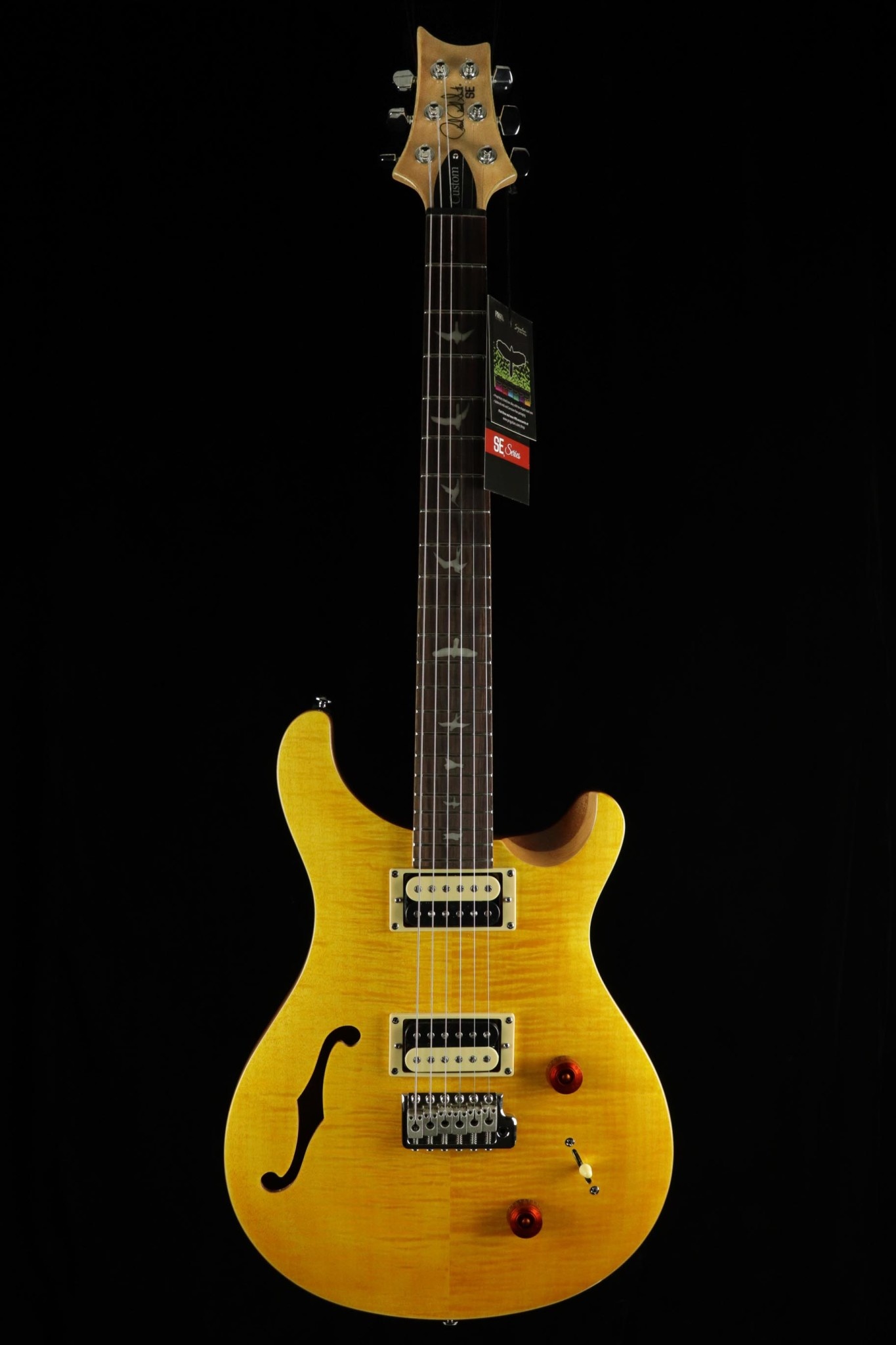 PRS Guitars PRS SE Custom 22 Semi-Hollow Electric Guitar - Santana Yellow
