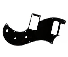 PRS Guitars PRS Vela S2 Pickguard, 3-Ply Black, White, Black