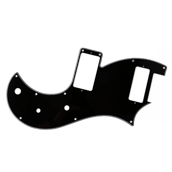 PRS Guitars PRS Vela S2 Pickguard, 3-Ply Black, White, Black