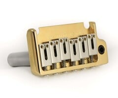 MannMade USA MannMade USA 2-Post Tremolo Bridge - Gold Hybrid - fits 2 post Strat style guitars