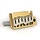 MannMade USA 2-Post Tremolo Bridge - Gold Hybrid - fits 2 post Strat style guitars