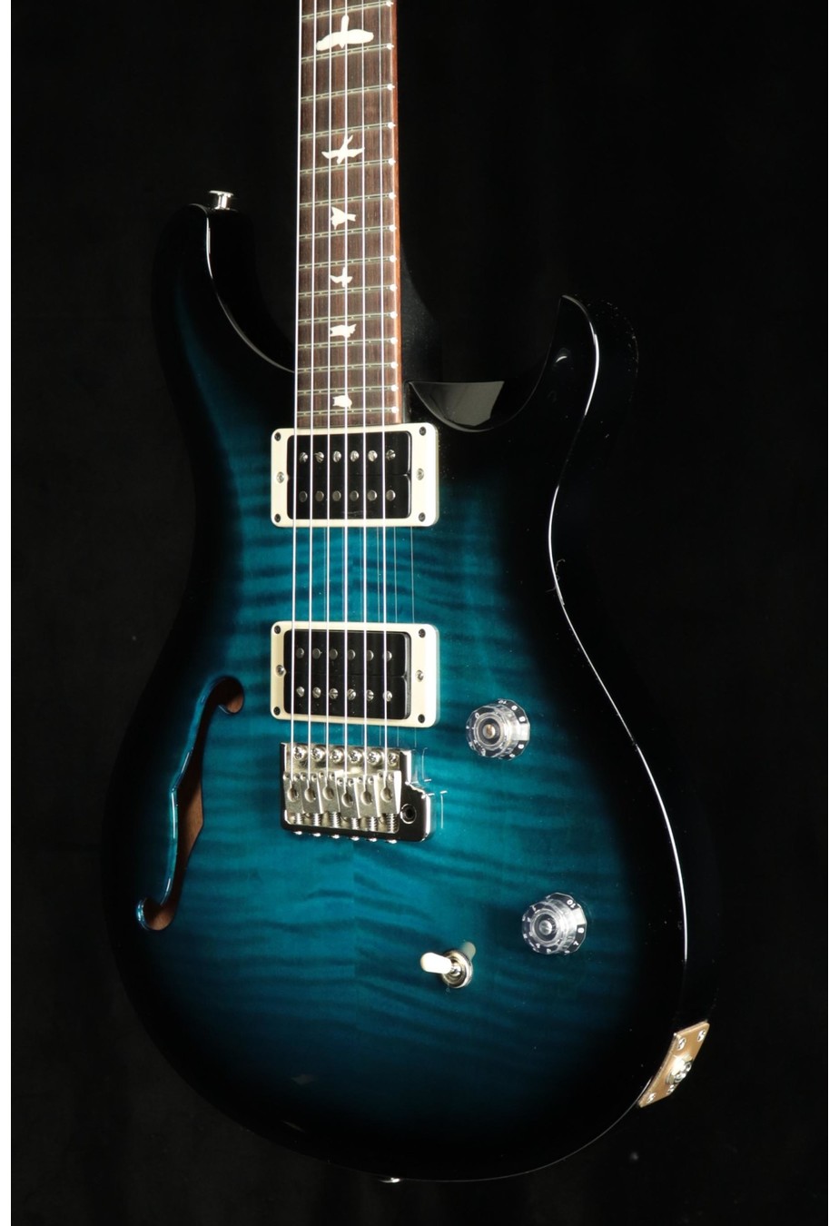PRS Guitars PRS CE 24 Semi-Hollow - Aquamarine w/ Black Wrap Burst