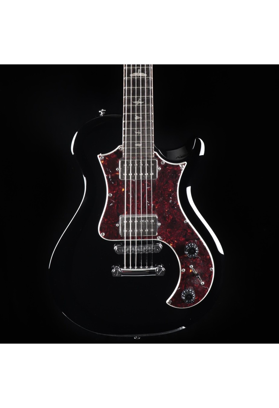 PRS SE Starla Stoptail - Black / Tortoise Guard - John Mann's