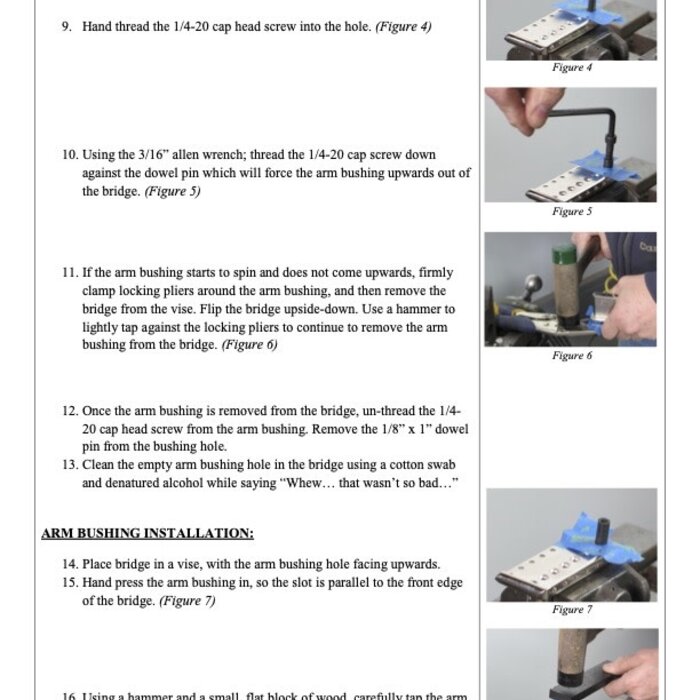 MannMade USA MannMade USA U.S. Tremolo Arm Bushing Kit