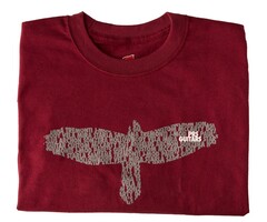 PRS Guitars PRS Tee, Short-Slv, Bird is Word, Oxblood Red, Small