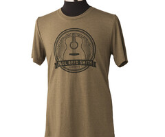 PRS Guitars PRS Tee, Short-Slv, Acoustic Design, Heather Green, Small