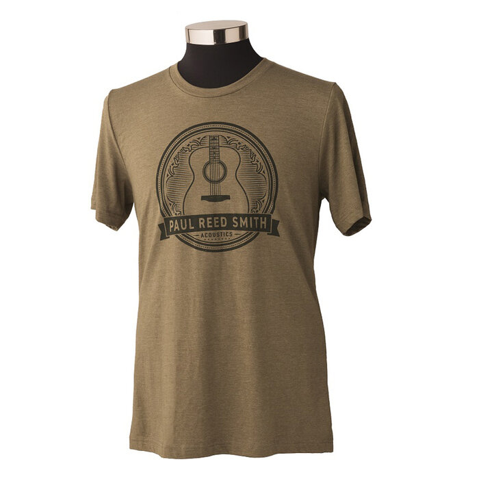 PRS Guitars PRS Tee, Short-Slv, Acoustic Design, Heather Green, Medium