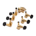 Schaller Schaller M6 Mini Locking Tuner Set - Gold w/ Ebony Buttons