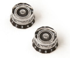 PRS Guitars PRS Lampshade Knobs - Black/Clear - Set of 2