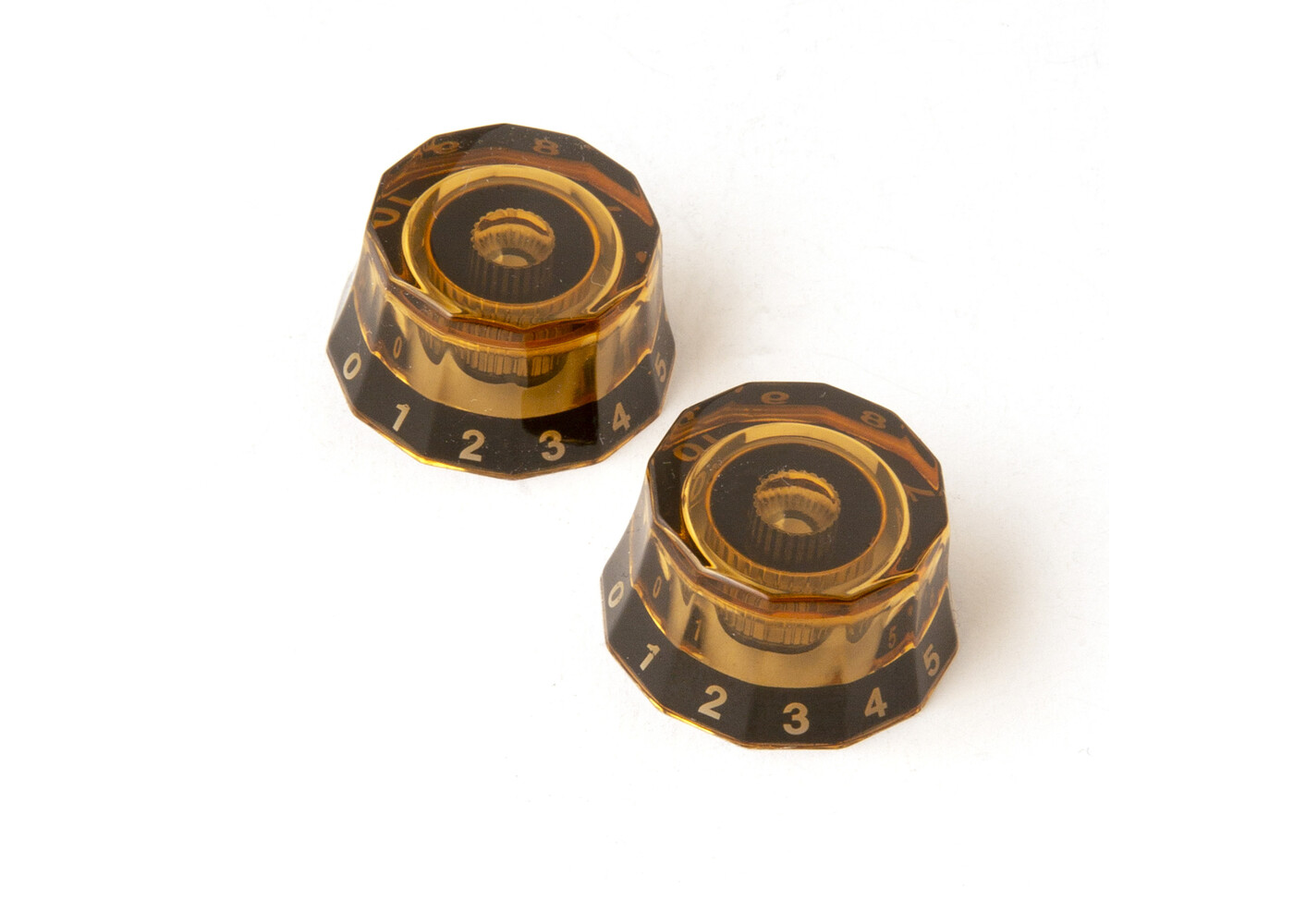PRS Guitars PRS Knobs (2), Lampshade, Amber with Black #'s