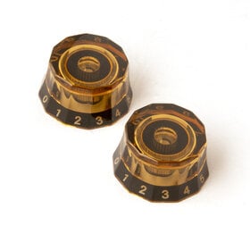 PRS Guitars PRS Knobs (2), Lampshade, Amber with Black #'s