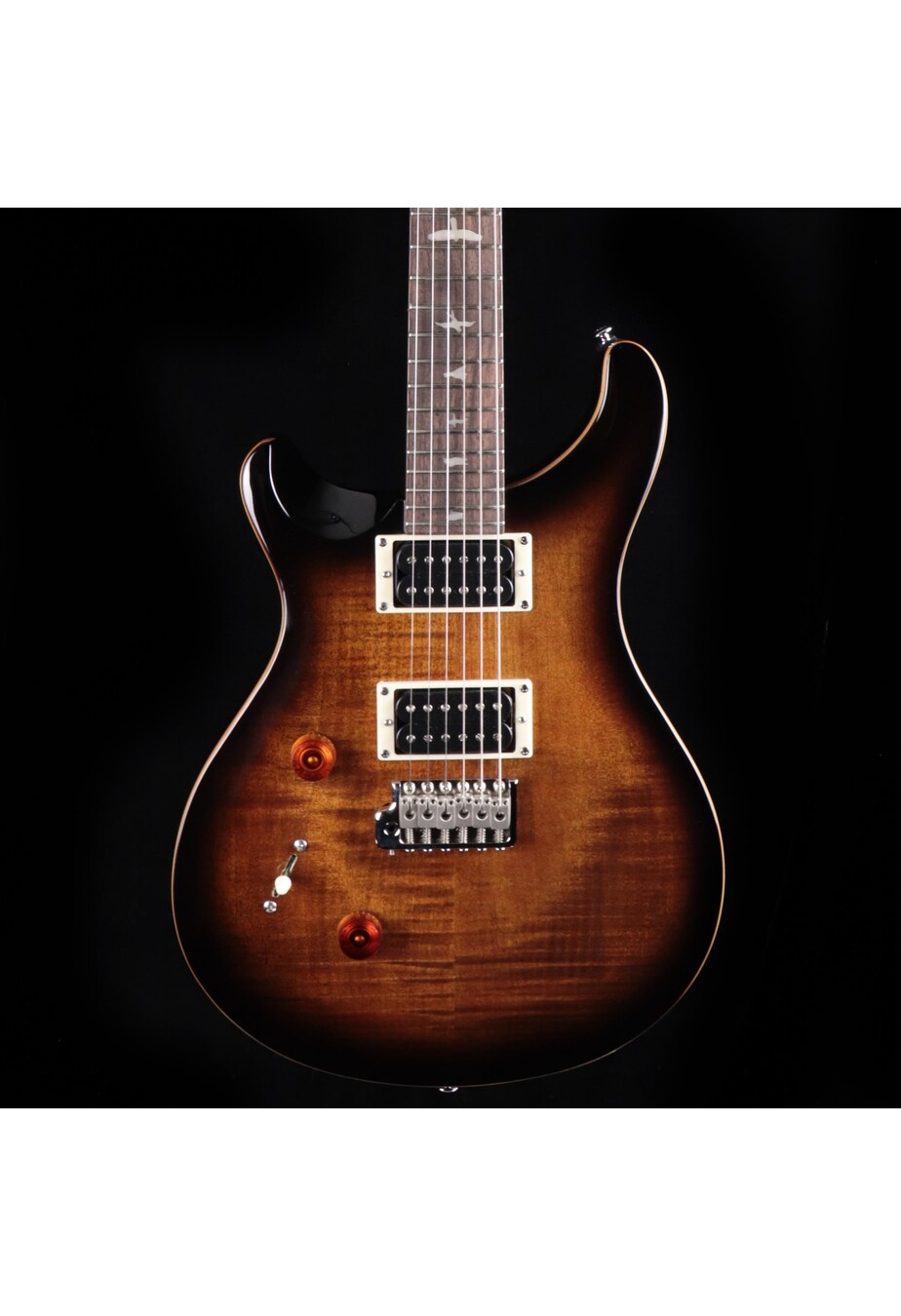 PRS SE Custom 24 Lefty - Black Gold Sunburst - John Mann's Guitar