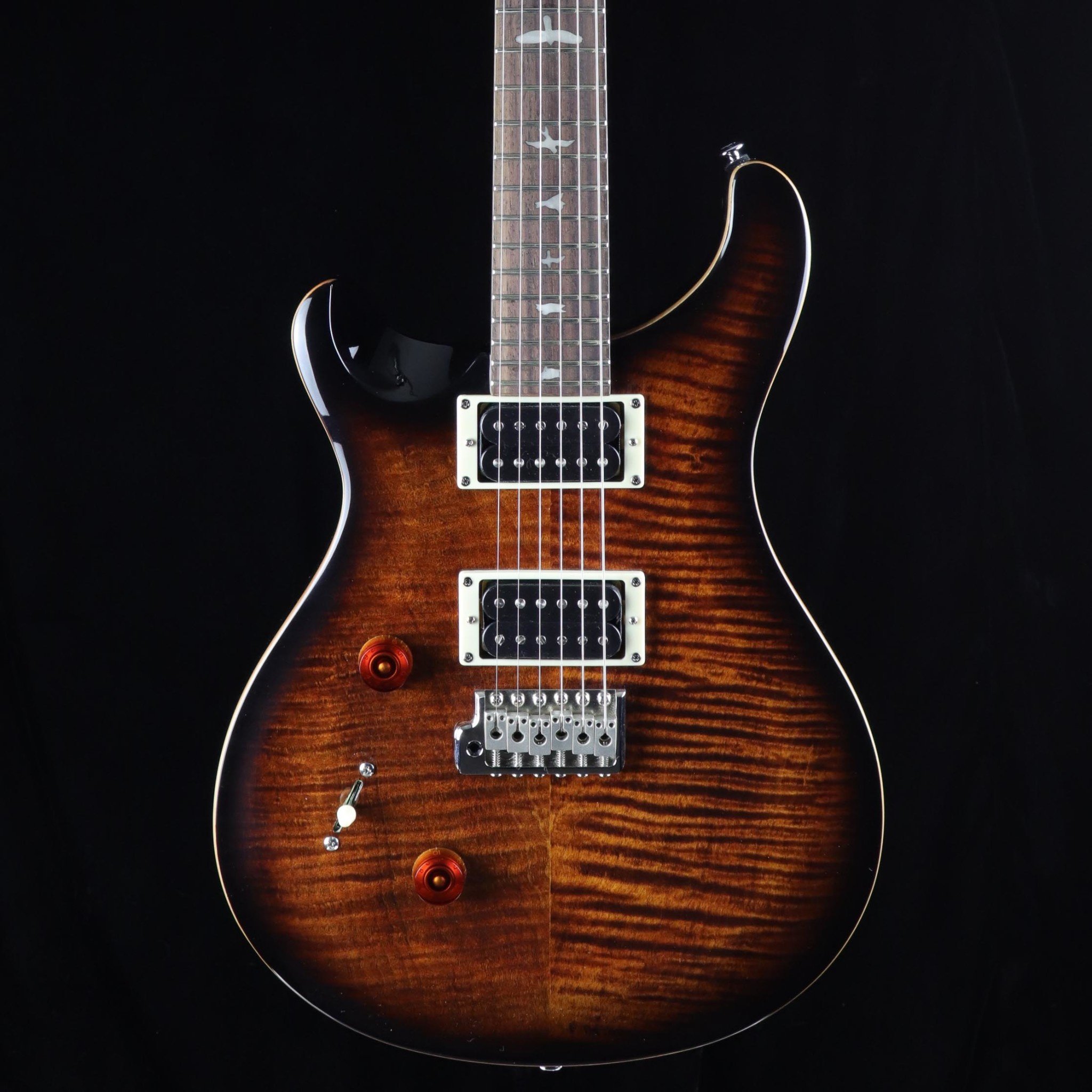 PRS SE Custom 24 Lefty - Black Gold Sunburst - John Mann's Guitar